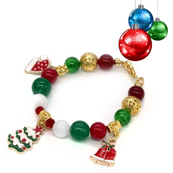 My Bead Emporium Jewelry - Beautiful handcrafted Christmas bracelet.